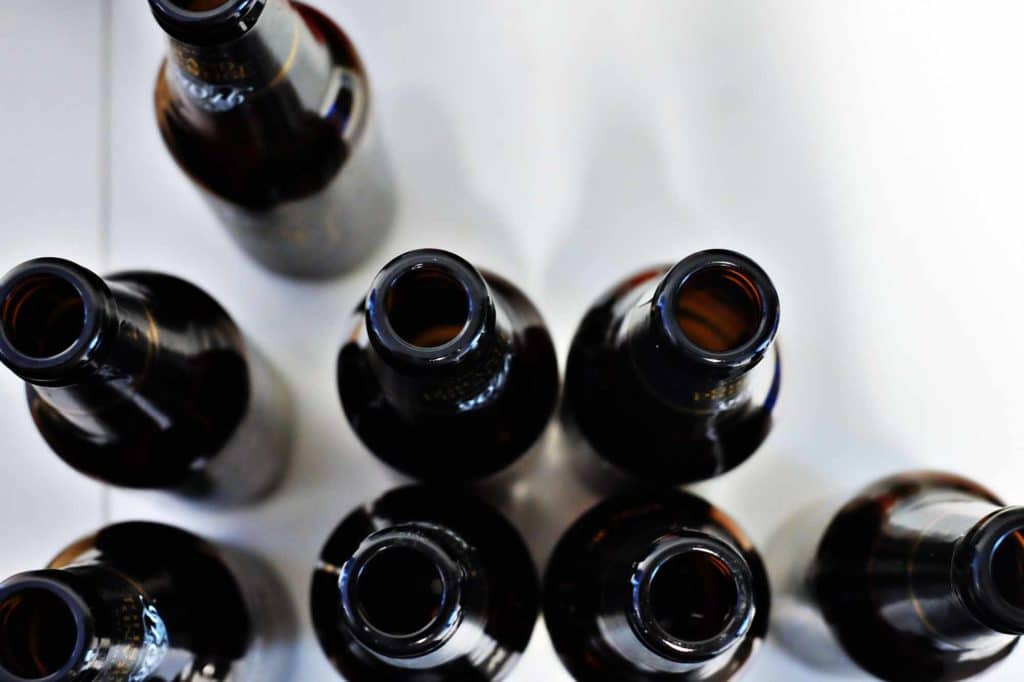 Beer Bottles From Binge Drinking Session